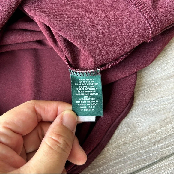 Ralph Lauren  Wine Colour Jersey Top - Picture 12 of 14